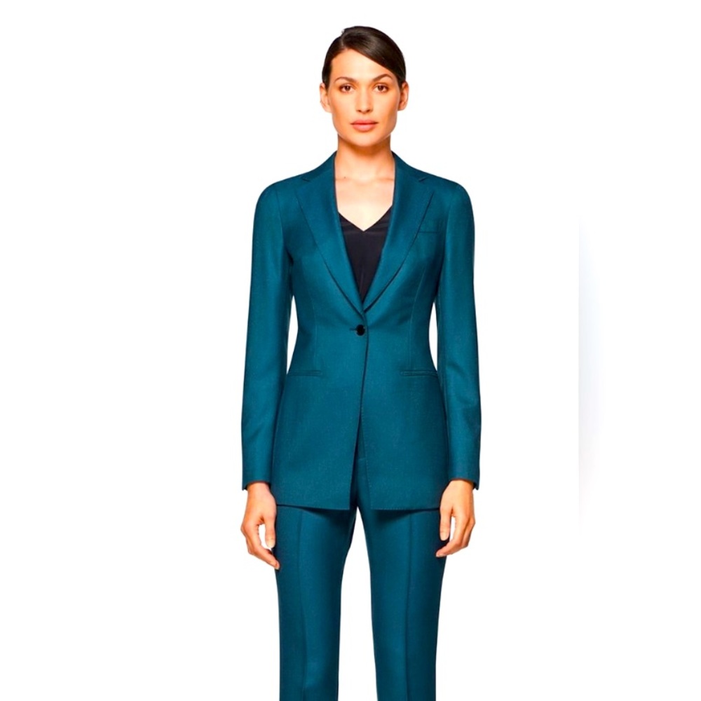 Teal Suitsupply suistudio suit jacket and trousers included